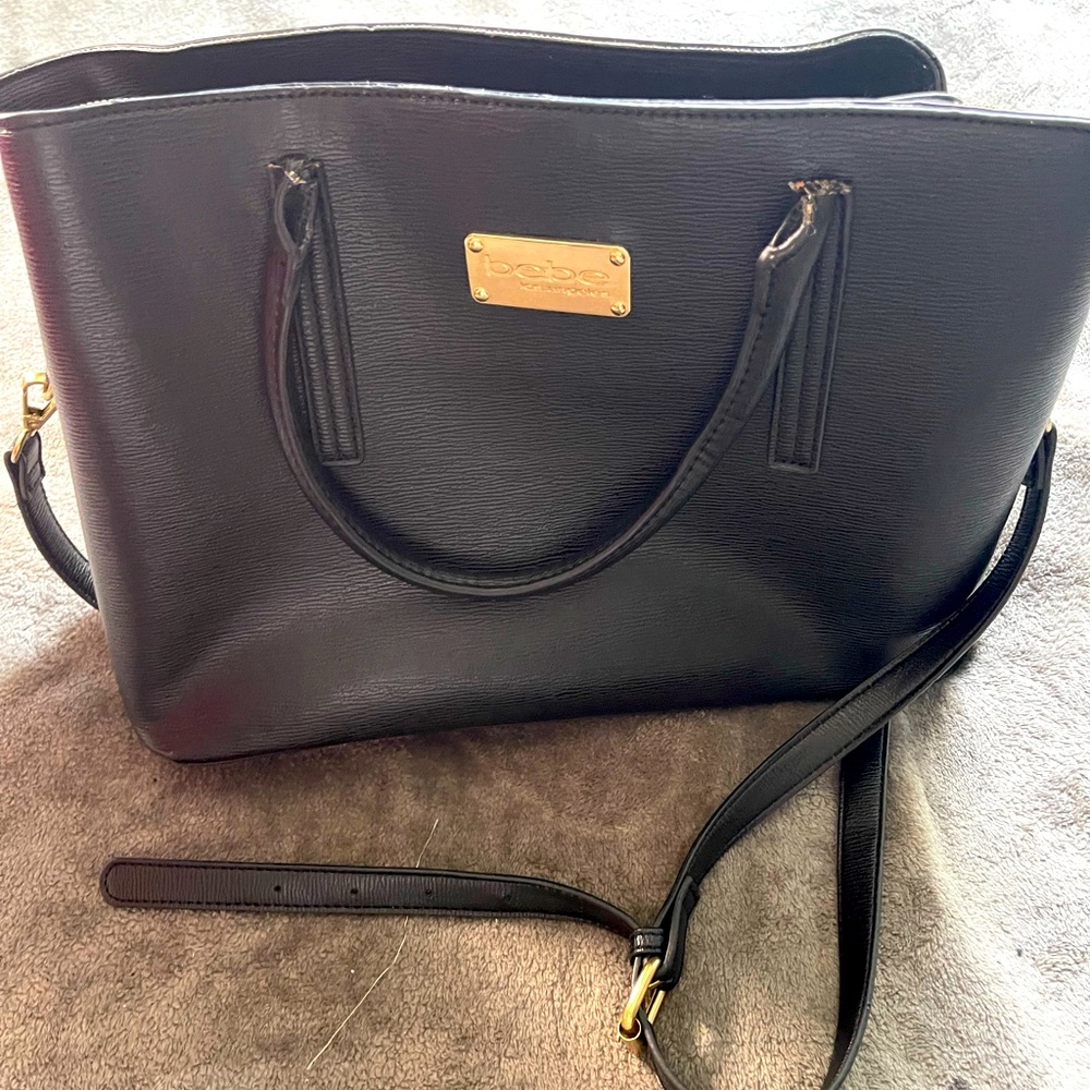 Bebe adjustable strap handbags
